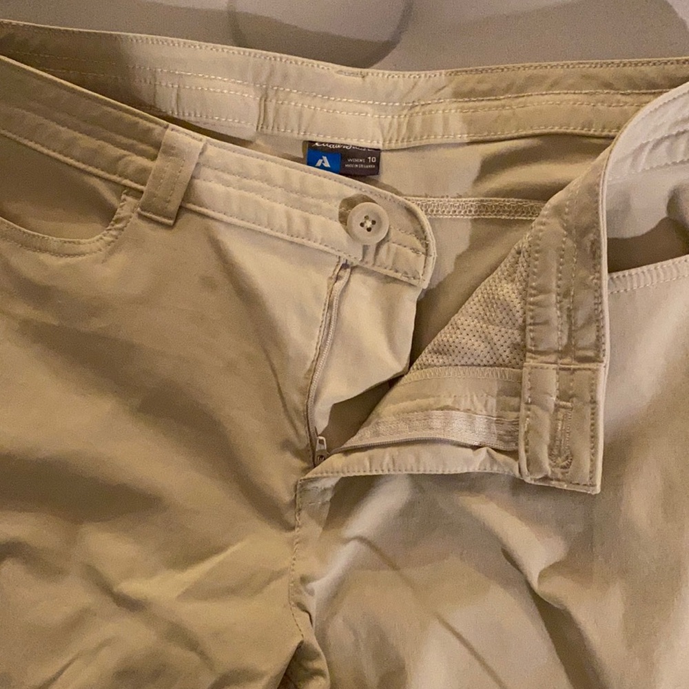 Eddie Bauer women’s guide pro pants - sandstone color, size 10